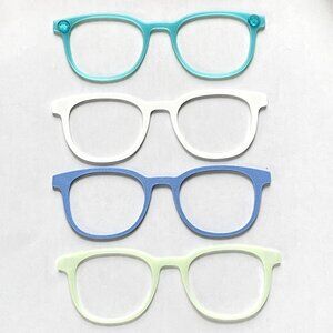 Set of 4 3D Printed Reese Magnetic Pair Eyewear Toppers-New!